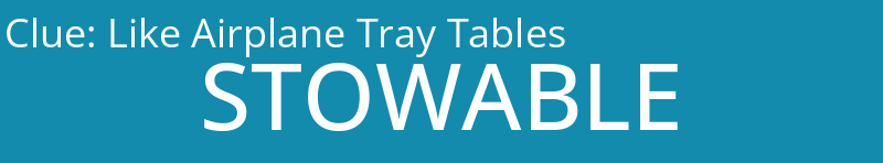 Like Airplane Tray Tables