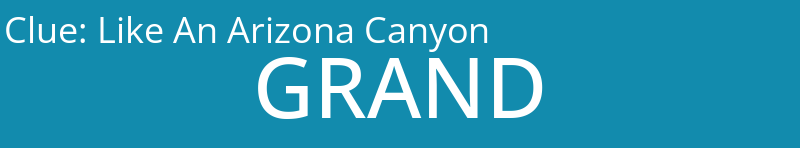 Like An Arizona Canyon
