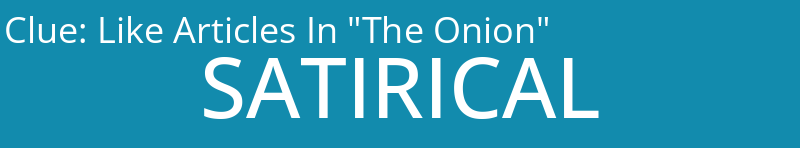 Like Articles In "The Onion"