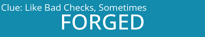 Like Bad Checks, Sometimes