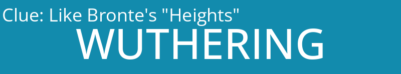 Like Bronte's "Heights"