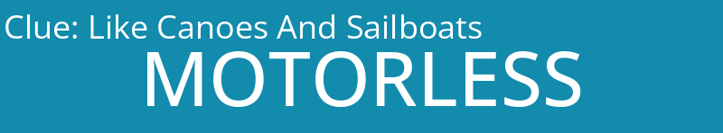 Like Canoes And Sailboats