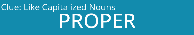 Like Capitalized Nouns