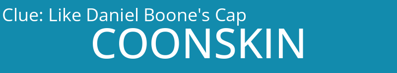 Like Daniel Boone's Cap