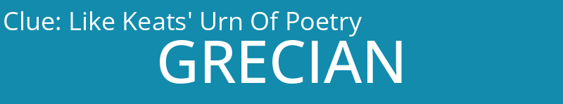 Like Keats' Urn Of Poetry