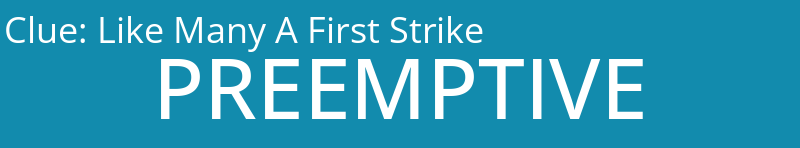 Like Many A First Strike