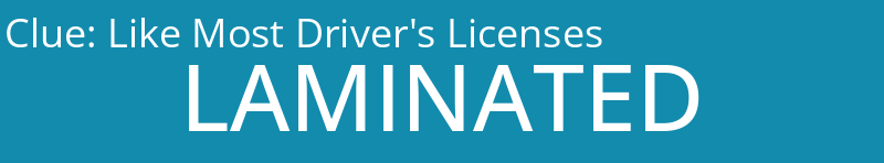 Like Most Driver's Licenses