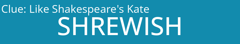 Like Shakespeare's Kate