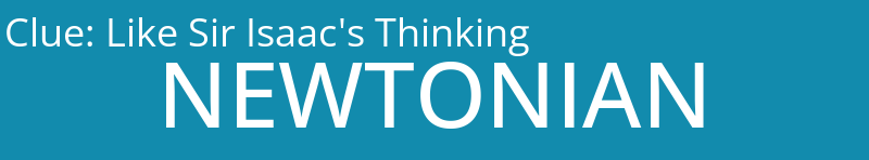 Like Sir Isaac's Thinking