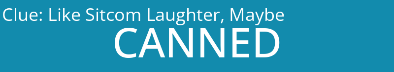 Like Sitcom Laughter, Maybe