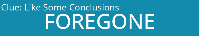 Like Some Conclusions