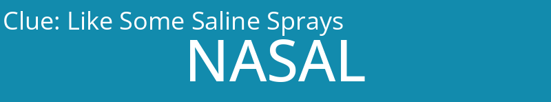 Like Some Saline Sprays