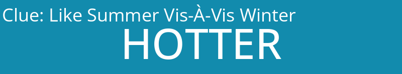 Like Summer Vis-À-Vis Winter