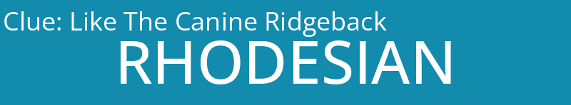 Like The Canine Ridgeback