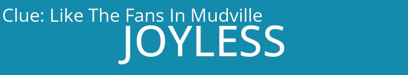 Like The Fans In Mudville