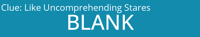 Like Uncomprehending Stares