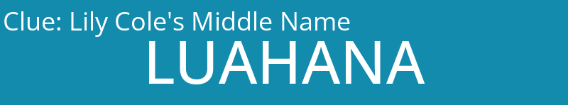 Lily Cole's Middle Name