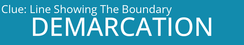 Line Showing The Boundary