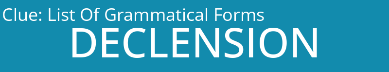List Of Grammatical Forms