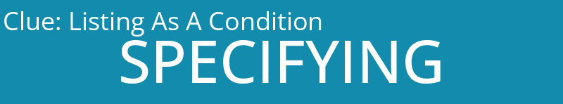 Listing As A Condition