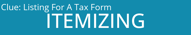 Listing For A Tax Form