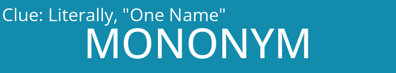 Literally, "One Name"