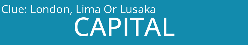 London, Lima Or Lusaka