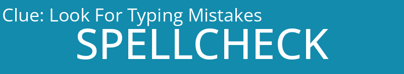 Look For Typing Mistakes