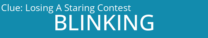 Losing A Staring Contest