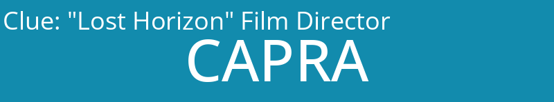 "Lost Horizon" Film Director