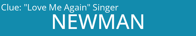 "Love Me Again" Singer