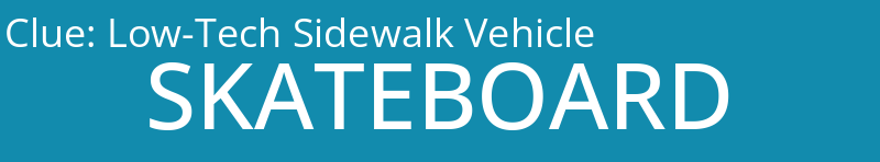 Low-Tech Sidewalk Vehicle