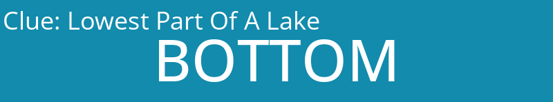 Lowest Part Of A Lake