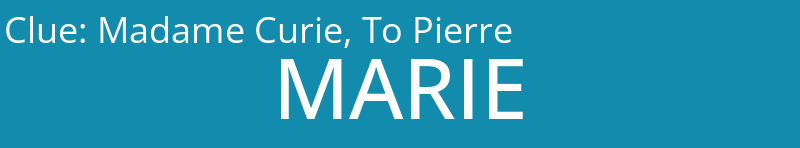 Madame Curie, To Pierre