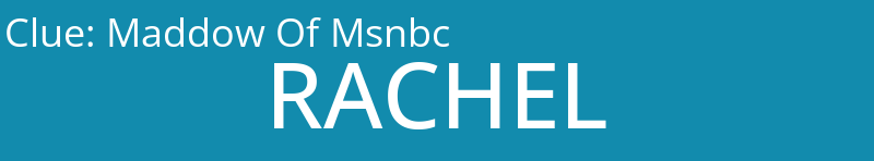 Maddow Of Msnbc