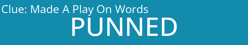 Made A Play On Words