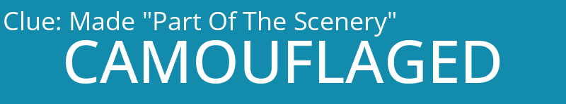 Made "Part Of The Scenery"
