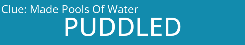 Made Pools Of Water
