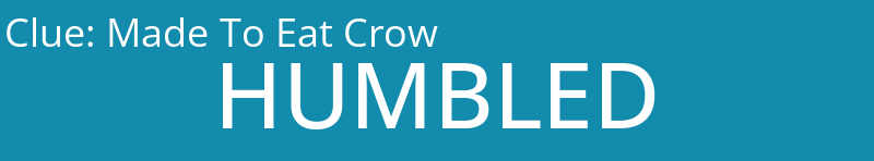 Made To Eat Crow