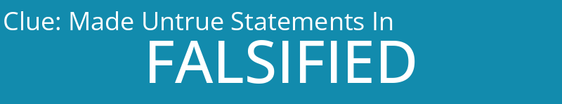 Made Untrue Statements In