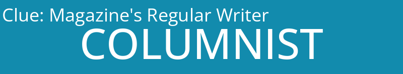 Magazine's Regular Writer