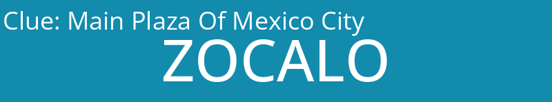 Main Plaza Of Mexico City