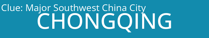 Major Southwest China City