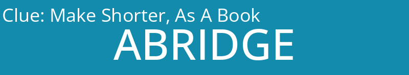 Make Shorter, As A Book