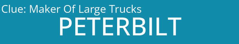 Maker Of Large Trucks