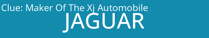 Maker Of The Xj Automobile