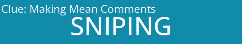 Making Mean Comments