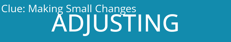 Making Small Changes