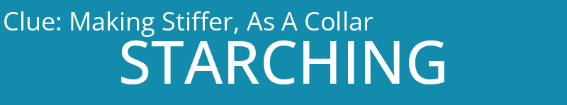 Making Stiffer, As A Collar