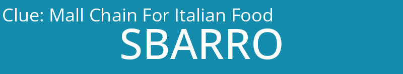 Mall Chain For Italian Food